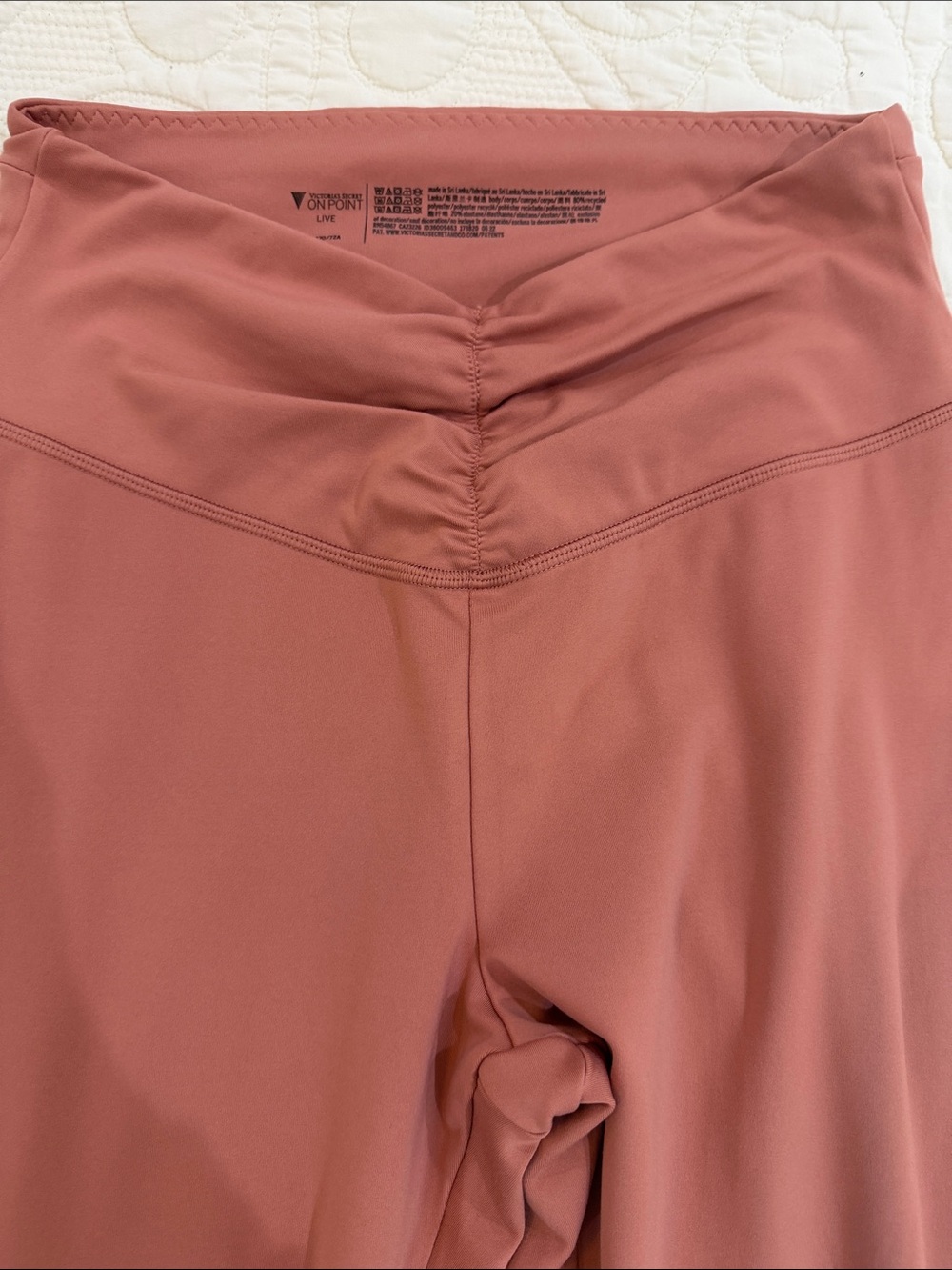 Victoria's Secret Ruched High-Waist Leggings - Dusty Rose